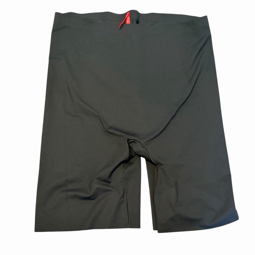 Spanx Assets High Waist Mid Thigh Shaper Shorts Black, Size Large Tummy Control